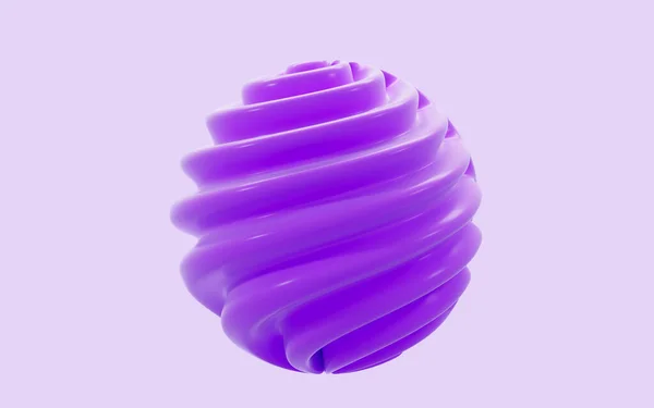 Абстрактная Сфера Фиолетовым Фоном Рендеринг Цифровой Рисунок — стоковое фото