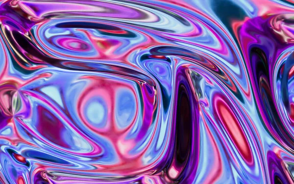 Abstract Flowing Liquid Rendering Computer Digital Drawing — стоковое фото