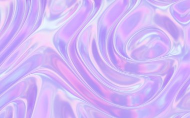 Gradyan pürüzsüz kumaş ve kıvrımlar, 3 boyutlu. Bilgisayar dijital çizimi.