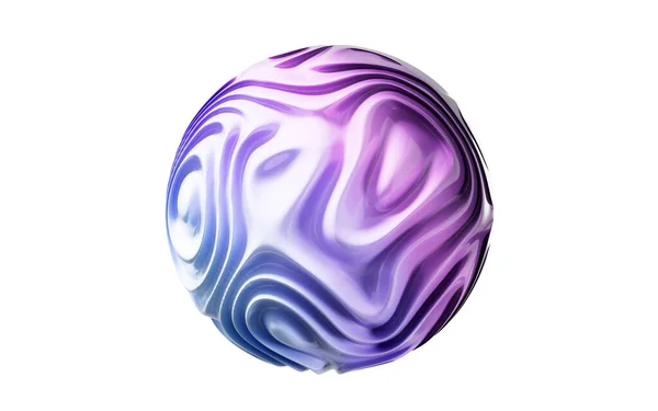 Abstract Spheres Twisted Lines Rendering Computer Digital Drawing — Stock Photo, Image