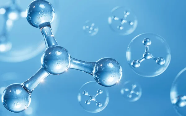 Molecules Water Rendering Computer Digital Drawing — ストック写真