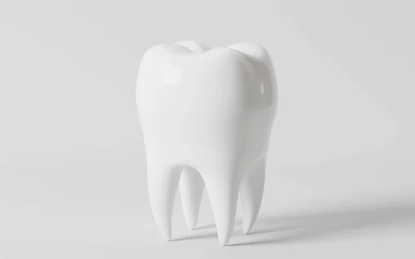 Whitening Tooth Tooth Health White Background Rendering Computer Digital Drawing — Zdjęcie stockowe