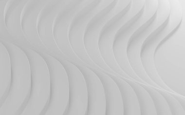White abstract curves architecture , 3d rendering. Computer digital drawing.