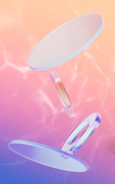 Soyut eğriler ve geometrik figür, üç boyutlu görüntüleme. Bilgisayar dijital çizimi.