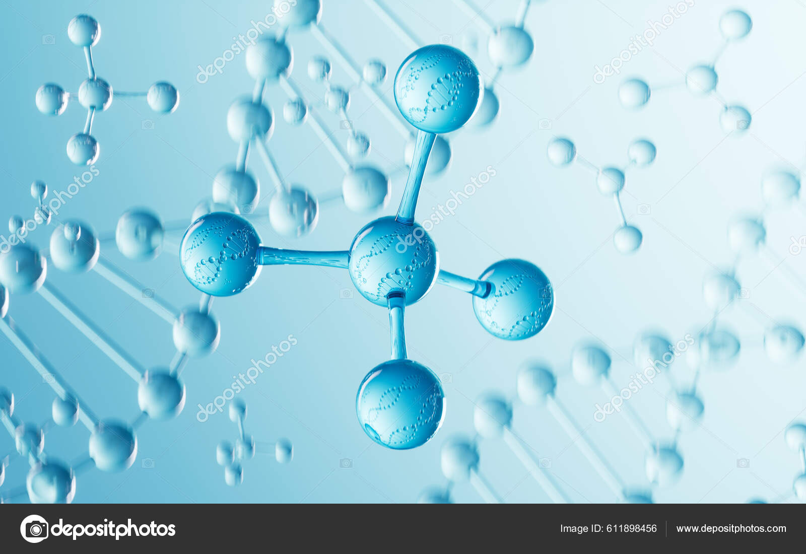 Dna Estrutura Molecular Conceito Biotecnologia Renderização Desenho Digital  Computador — Foto © tinaji0718 #611898456, image size:1600x1100