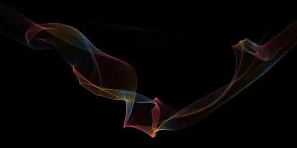 Красочный Абстрактный Фрактальный Фоновый Баннер — стоковое фото