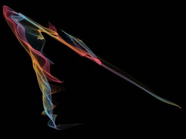 Renkli Satır Dalgası Kapağı Pilotu Soyut Arkaplan Duvar Kağıdı Şablonu