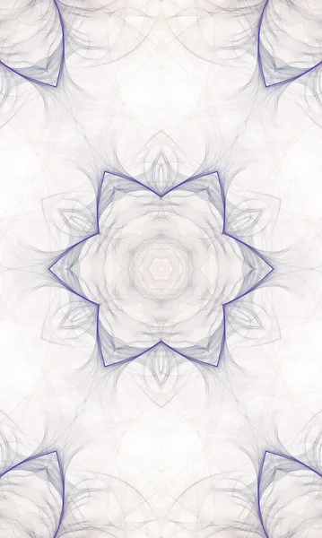 Fond Fractal Abstrait Magnifique Conception Kaléidoscope — Photo