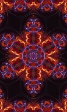 Soyut fraktal arkaplan. güzel kaleydoskop tasarımı.