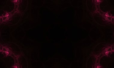 fantezi kaotik renkli fraktal desen. Soyut geometrik şekiller. 3d resimleme arkaplanı veya duvar kağıdı.