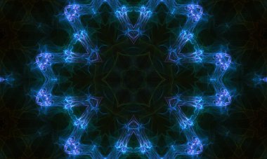 Parlayan neon ışıkları ile soyut arkaplan