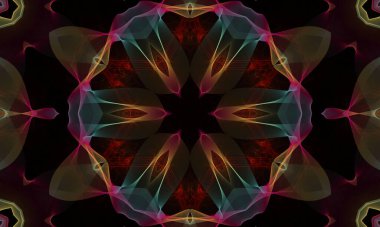 Soyut fraktal arkaplan. güzel kaleydoskop tasarımı.