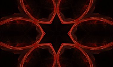 Parlayan neon ışıkları ile soyut arkaplan