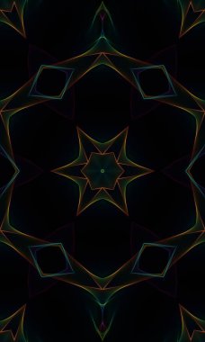 abstract fractal pattern. 3d rendering, background.