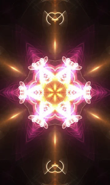 abstract fractal background. beautiful kaleidoscope design.