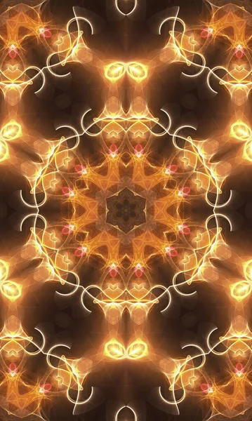 Abstrakter Fraktaler Hintergrund Schönes Kaleidoskop Design — Stockfoto