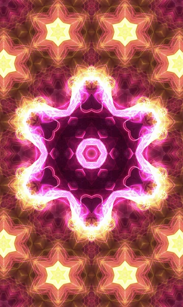 Abstract Fractal Background Beautiful Kaleidoscope Design — Stock Photo, Image