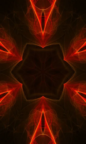 Абстрактный Фрактальный Фон Красивый Калейдоскоп — стоковое фото