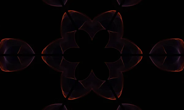 Abstract Background Beautiful Kaleidoscope Pattern Rendering — Stok fotoğraf