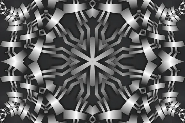 Abstract Geometric Background Kaleidoscopic Symmetrical Pattern — 스톡 사진