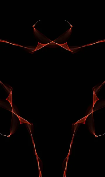 abstract fractal background. beautiful red and orange pattern.