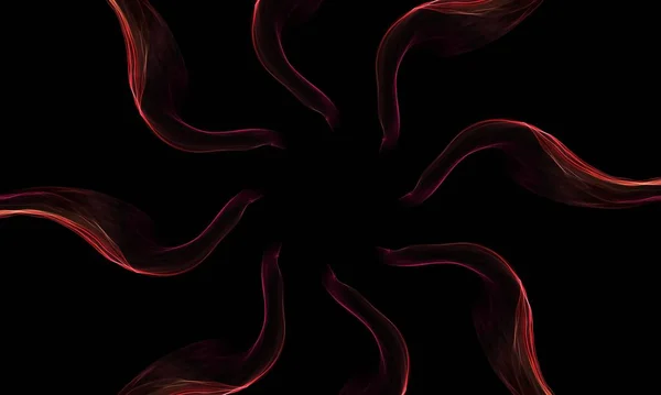 Φαντασία Χαοτικό Πολύχρωμο Φράκταλ Μοτίβο Αφηρημένα Γεωμετρικά Σχήματα Απεικόνιση Φόντο — Φωτογραφία Αρχείου