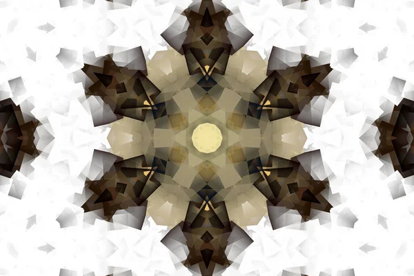 Φαντασία Χαοτικό Πολύχρωμο Φράκταλ Μοτίβο Αφηρημένα Γεωμετρικά Σχήματα Απεικόνιση Φόντο — Φωτογραφία Αρχείου