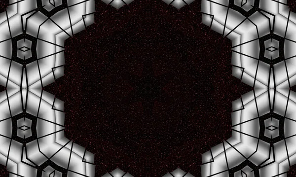 Abstract Digital Fractal Wallpaper Modern Geometrical Pattern — ストック写真