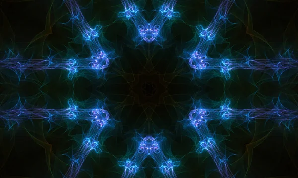 Абстрактный Фон Светящимися Неоновыми Огнями — стоковое фото