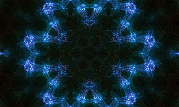 Абстрактный Фон Светящимися Неоновыми Огнями — стоковое фото