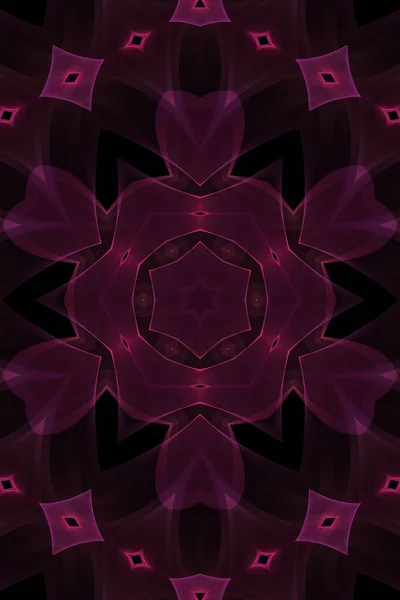 Abstract Fractal Background Beautiful Kaleidoscope Design — Stockfoto