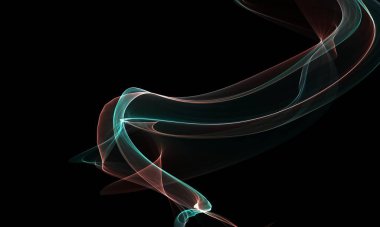 abstract fractal background Flyer Template