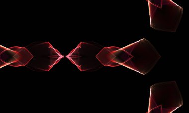 abstract fractal background Flyer Template