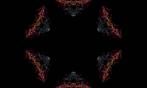 Abstract Colorful Fractal Pattern Beautiful Kaleidoscope Background Design — Stock Photo, Image