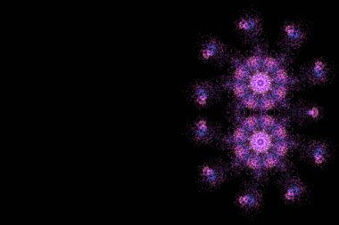 Parlak desenli soyut fraktal arkaplan