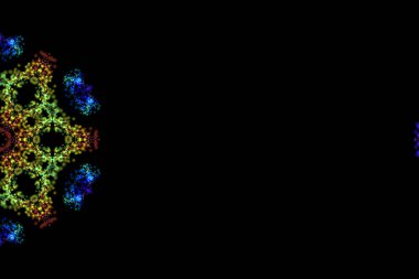 Soyut renkli fraktal arkaplan. İşiniz için güzel bir illüstrasyon