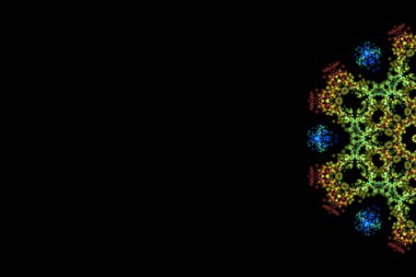 abstract background with virus cells. 3d rendering