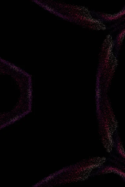abstract background of glowing particles. 3d rendering, creative and luxury illustration.