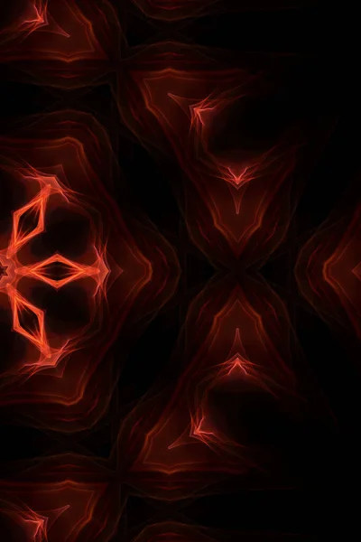 Abstract Fractal Background Beautiful Illustration Glowing Pattern — Photo