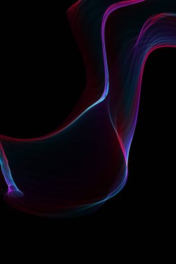 Işıldayan sıvı dalgalarla soyut arkaplan