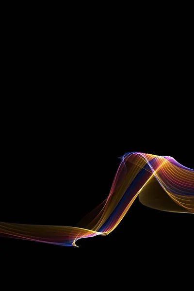 Abstracte Achtergrond Met Gloeiende Lijnen Golven — Stockfoto