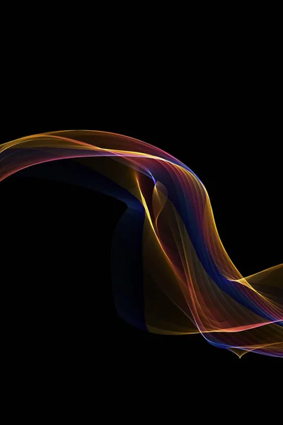 Abstract Background Glowing Lines Waves — Stock Photo, Image
