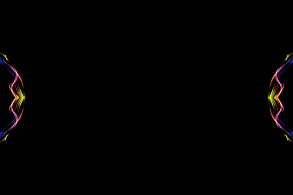 Φαντασία Χαοτικό Πολύχρωμο Φράκταλ Μοτίβο Αφηρημένα Διακοσμητικά Σχήματα Απόδοση Φόντο — Φωτογραφία Αρχείου