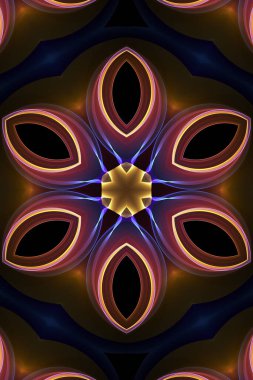 abstract kaleidoscopic background. 3d rendering, creative and luxury style.