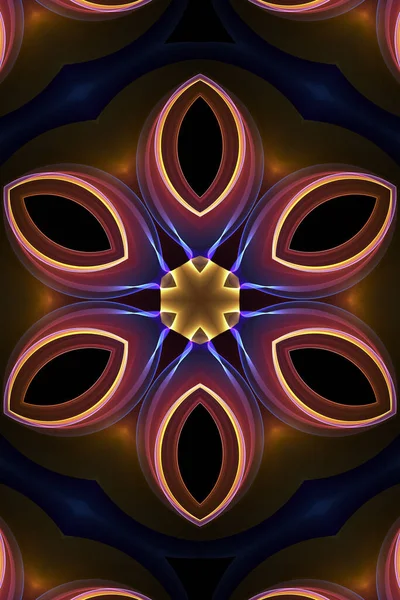 abstract kaleidoscopic background. 3d rendering, creative and luxury style.