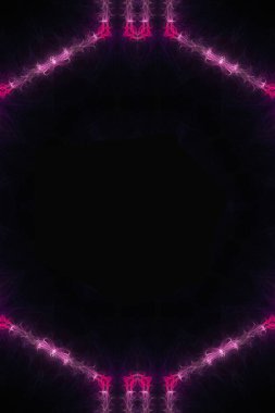 Işık efektli soyut fraktal arkaplan