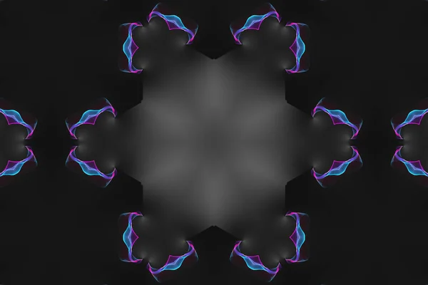 Abstrakcyjny Kolorowy Kalejdoskop Tło Piękny Symetryczny Wzór Dekoracyjne Okrąg Kształty — Zdjęcie stockowe