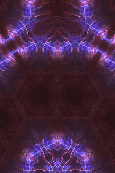 Abstrakter Fraktaler Hintergrund Mit Einem Leuchtenden Muster — Stockfoto