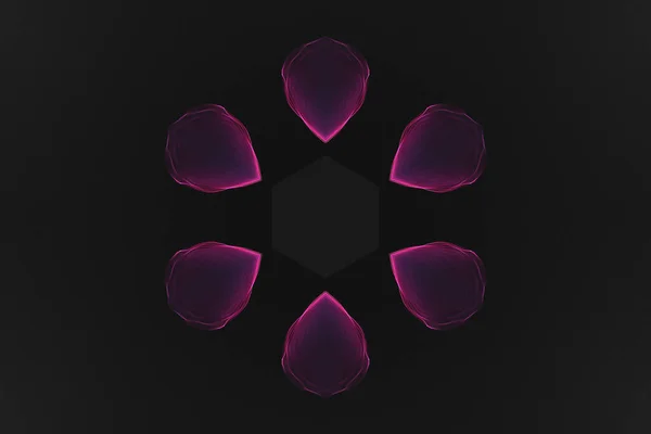 Rendering Purple Pink Star Flower — Fotografia de Stock