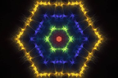 abstract fractal illustration for creative design, background